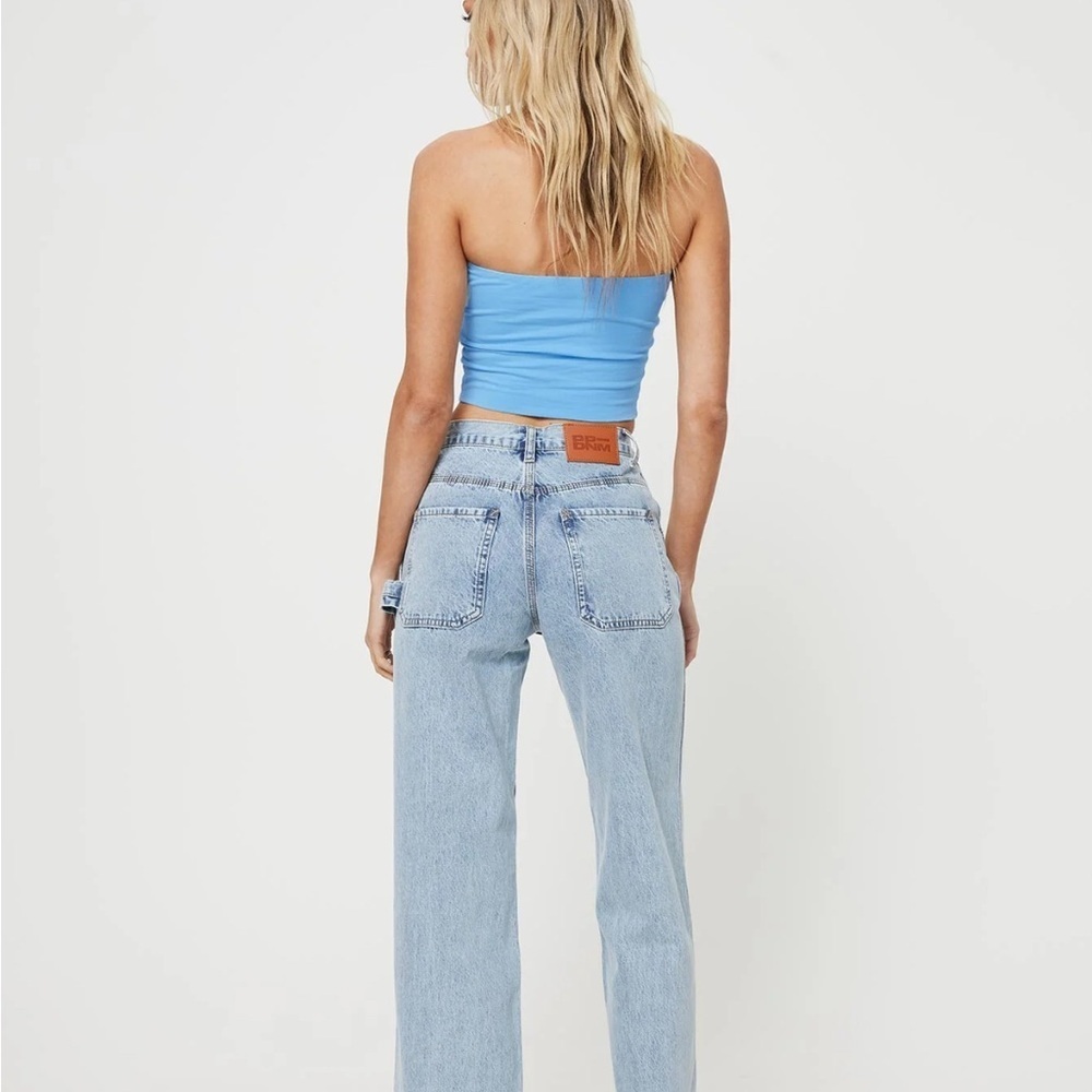 Princess Polly Sky Blue Wide Leg Jeans - Picture 2 of 10